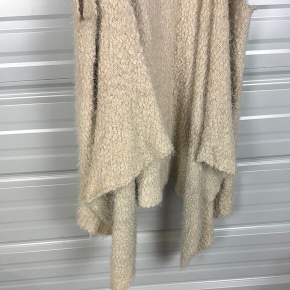 Dreamers Cream Asymmetrical Tank Top Cardigan - Picture 7 of 8